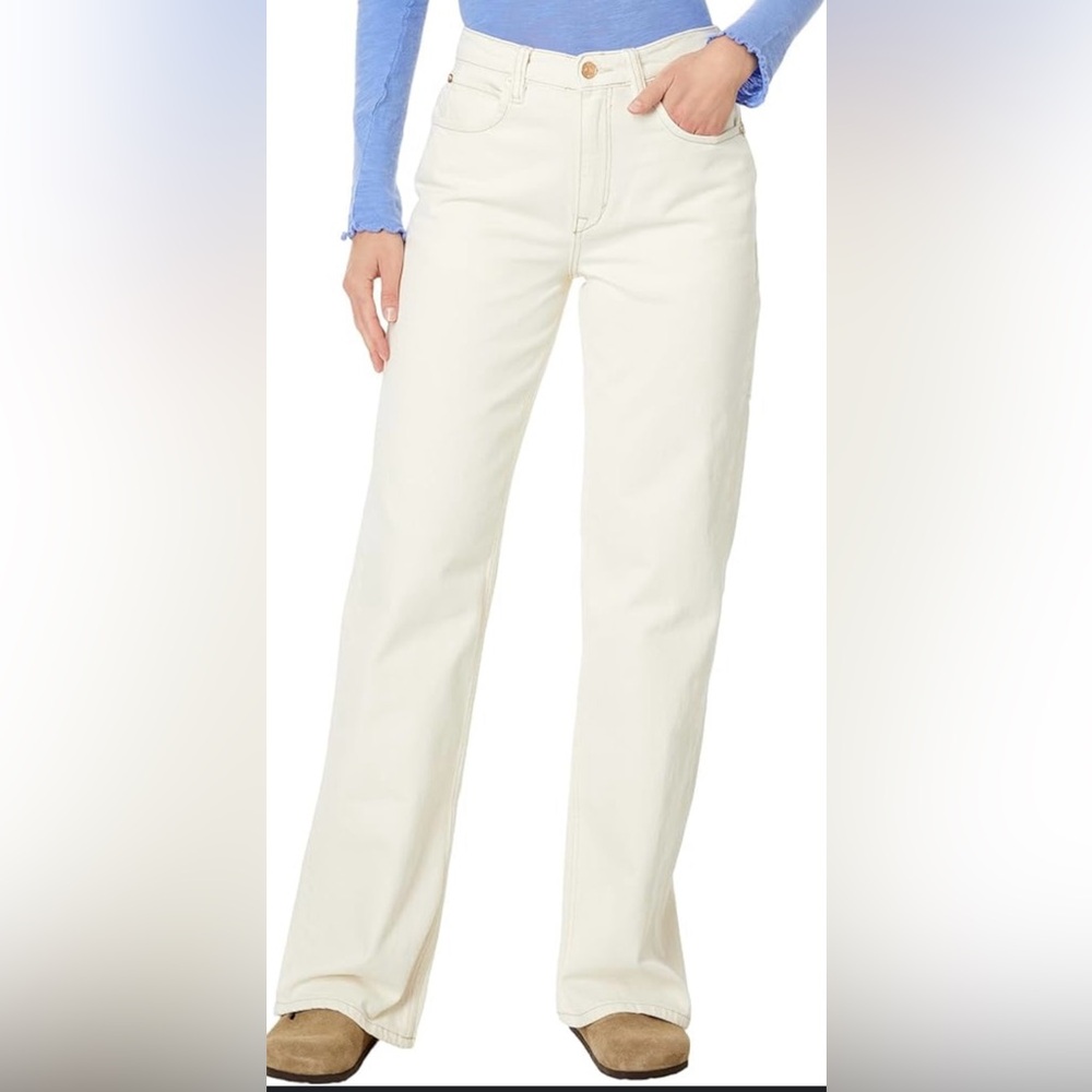Free People Women's Cream Jeans